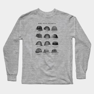 WW2 - Axis Helmets Long Sleeve T-Shirt